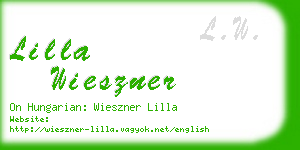 lilla wieszner business card